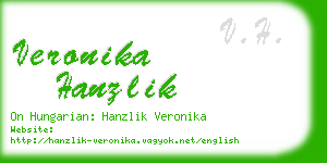 veronika hanzlik business card